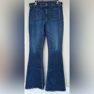 Veronica Beard Indigo Wide Leg Jeans